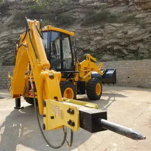 CE Backhoe dengan Hammer hidrolik