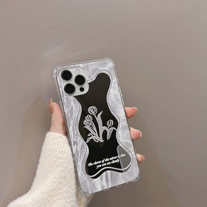 Étui de téléphone en silicone antichoc avec placage miroir à fleurs de design luxueux pour <span class=keywords><strong>Ipnone</strong></span> 14 Pro Max - Product Image 6
