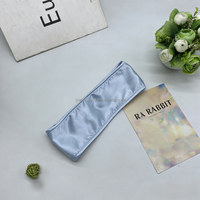 Bandeau de lavage du visage réutilisable PSH TP-1011 en flanelle absorbante avec logo brodé personnalisé, coloré, pour spa et cosmétiques
