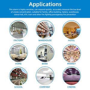 עשן עצמאי/גלאי עשן/גלאי עשן אלחוטי גלאי עשן עשן אזעקה לאבטחה ביתית - Product Image 2