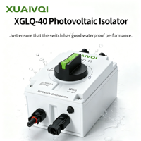 Interrupteur isolateur rotatif étanche 32A 1000V DC solaire IP66, interrupteur de déconnexion PV 1200V avec connecteur de fusible