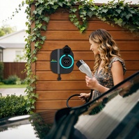 Zencar 7kW 11KW 22KW Wallbox 32A EV-Ladestation Typ 2 mit Schließfach und Smart-App für Öffentliche Elektrofahrzeug-Aufladung