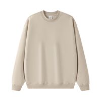 Fabricants de vêtements personnalisés 350 grammes Polyester coton coupe surdimensionnée à manches longues col rond sweat pour l'automne/hiver