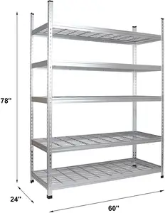 High Grade Warehouse Supermarket Heavy Duty Storage Racking Metal Shelving Unit Double post