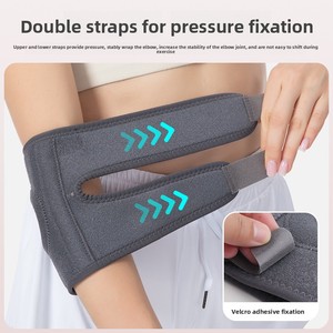 Gomitiere Antiurto con Supporto per Braccio, per Basket e Fitness, Doppia Compressione, Design Aperto, Logo Personalizzabile - Product Image 3