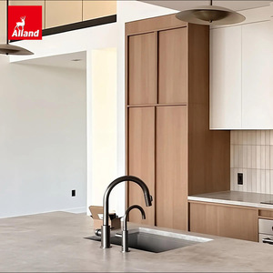 Alland Tam Set MDF Premium Wabisabi Özel Ölçüye Kesilmiş Melamin Mutfak Evolution Meşe Kaplama Ahşap Mutfak Dolapları - Product Image 2