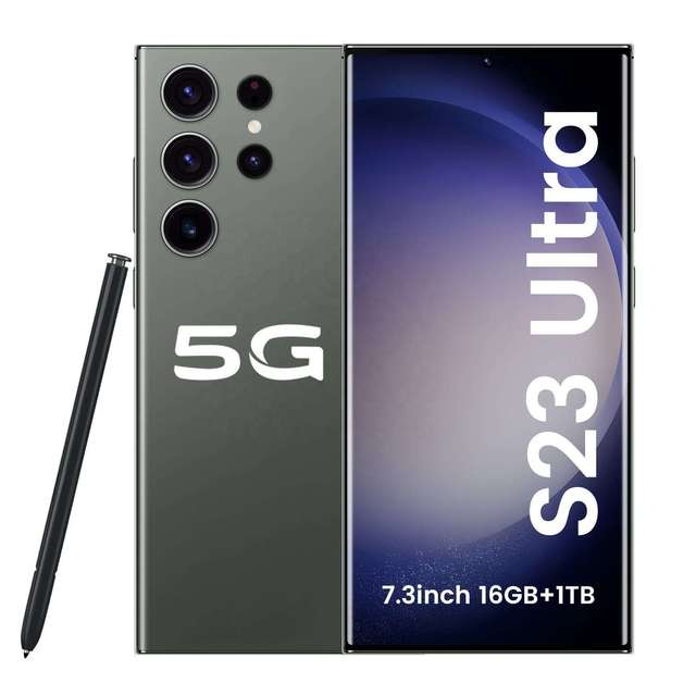 Original S23 Ultra 7.2 Inch 16gb+1tb Android Smartphone 10 Core 5g Let Phone Hd Screen Face Id Version Mobile Phone