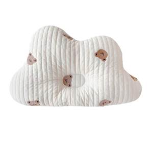 Kore bebek nakış pamuk bulutlu şekilli yastık 24*39cm çocuk yumuşak karikatür ayı nefes Anti-mite kafa boyun yastık - Product Image 1