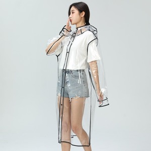 L-3479 Impermeabile Minimalista alla Moda Completamente Trasparente, Oversize e Extra Largo, Inodore, per Escursionismo, Viaggi e Studio - Product Image 4