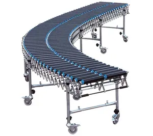 Kustom Fleksibel Tinggi Kecepatan Roller Table Conveyor untuk Pabrik Makanan