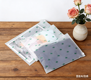 Clothing Zipper <b>Bags</b> Durable Reusable Garment Packaging <b>Bags</b> Translucent Plastic <b>Zip</b> <b>Bags</b> Travel Custom Size Logo Silk Screen - Product Image 6