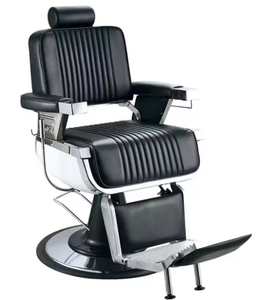 Professional Hairdressing Chair Wholesale Hair Salon Hydraulic <b>Pump</b> Modern Classic Reclining Luxury Black Barber Chairs for Men - Product Image 1
