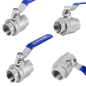 Cnjs Ánh Sáng/Trung Bình/Nhiệm Vụ Nặng Nề 2PC Thép Không Gỉ 304/316 Bóng Van Kẹp Chủ Đề Hai Mảnh 2PC Bóng Van - Product Image 4