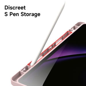 <b>Tablet</b> protective case for Samsung Tab S10 Lite/S10 FE/S9/S9 FE transparent, detachable with <b>pen</b> slot - Product Image 4