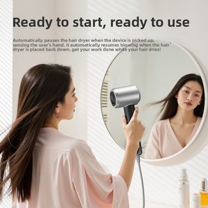 Sèche-cheveux transfrontalier 1600W à ions négatifs haute concentration, connexion via application mobile, 3 vitesses, air chaud/froid - Product Image 3