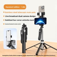 Support de Téléprompteur Double Face Anti-tremblement pour Diffusion en Direct et Vidéos Courtes – Clip de Téléphone Portable pour Bureau et Lit – Idéal pour les Animateurs