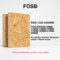 Panneau mural sandwich en OSB ignifuge de 18 mm de Chine, finition bois massif, certifié Treezo, matériau de construction modèle OSB2