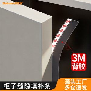 <b>Silicone</b> Self-Adhesive Sealing Strip Transparent FS-1009 For <b>Window</b> Door Gap Dustproof Water Blocking - Product Image 2