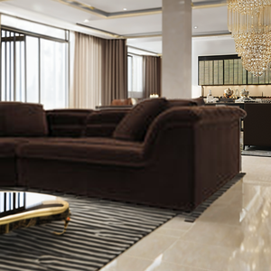 Hiện đại nhung đỏ vải l-hình dạng cắt <span class=keywords><strong>Sofa</strong></span> giường cho phòng khách bệnh viện thanh lịch nhung đỏ đồ nội thất thiết lập cho căn hộ sử dụng - Product Image 3