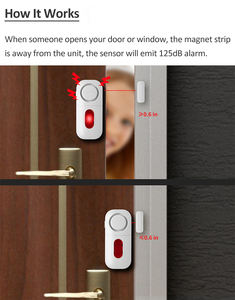 ORITECK 1125dB Portable <span class=keywords><strong>porte</strong></span> et fenêtre entrée Defender alarme <span class=keywords><strong>porte</strong></span> alarme Magneticv fort alarmes <span class=keywords><strong>sondeur</strong></span> - Product Image 5
