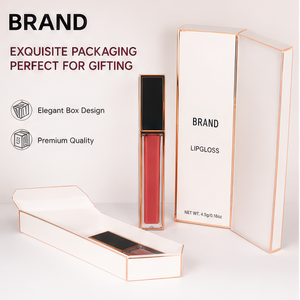 Private Label Organic Long Lasting <b>Lip</b> <b>Gloss</b> Premium Luxury Square Laser Engraved Gold Rim Contenedor Natural Look - Product Image 6