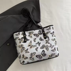 กระเป๋าสะพายไหล่ลายดาวเกาหลีคุณภาพสูงความจุเยอะสำหรับผู้หญิง รุ่นใหม่ปี 2025 กระเป๋าโท้ทหนัง PU พร้อมซิปปิด - Product Image 3