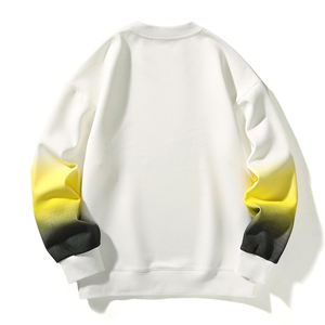 Gradient nouveau pull à col rond t-shirt à manches longues ample et polyvalent pour hommes au printemps et à l'automne 2024 chemise à fond lourd - Product Image 2