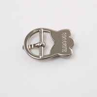 Logo personnalisé pour femmes en alliage de zinc en laiton doré boucle carrée boucles de chaussures plates accessoires