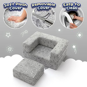 Glow-in-the-Dark Comfort Modular and Multifunctional kids modular couch Seat Chair Ball Pit Soft <b>Play</b> Blocks <b>Sofa</b> washable cover - Product Image 5