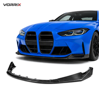 Spoiler Lip Bumper Depan 3PCS Serat Karbon Kering Untuk BMW G80 M3 G82 M4 2021+ Lower Valance Body Kit Tuning