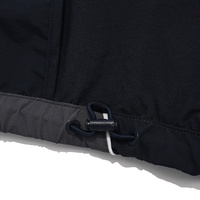 HEALY Veste de survêtement rétro en nylon personnalisée avec logo brodé et passepoil, coupe-vent softshell vierge pour homme