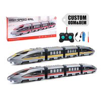 Train de ville télécommandé haute vitesse pour enfants, jouet électrique RC, camion télécommandé