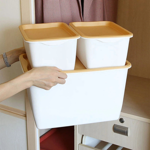 Hộp đựng đồ gia dụng nhiều kích cỡ hộp đựng đồ bằng nhựa đa chức năng hộp xếp đồ lót quần áo phòng ngủ có thể xếp chồng lên nhau - Product Image 2