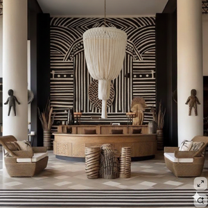 Decorazioni da Parete in Stile Caralarga con Nappe e Lampadari, Tessuti Macramè per un'Atmosfera Accogliente in Casa - Product Image 2