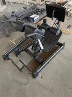 Machine commerciale d'hyperextension et d'extension dorsale à charge libre, construction en acier, caractéristiques de sécurité réglables pour la musculation