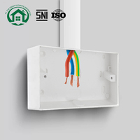 Boîte de jonction murale encastrée en PVC blanc ignifuge Pano.V, boîte de câblage électrique étanche, boîte de prise étanche
