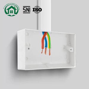 กล่องต่อสายไฟฟ้า PVC สีขาว Pano.V แบบกันไฟ กล่องฝังผนังแบบลึก กล่องร้อยสายไฟฟ้า กันน้ำ - Product Image 2