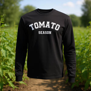 Camiseta de manga larga con estampado de tomate para jardineros y agricultores, tema de agricultura de hortalizas - Product Image 3