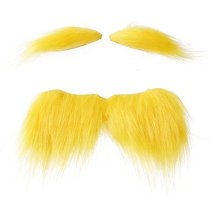 Bigote, Cejas y Barba Amarillos para Niños, Disfraz <span class=keywords><strong>de</strong></span> <span class=keywords><strong>Halloween</strong></span>, Accesorios Divertidos para Fiestas, Unisex, Poliéster - Product Image 3