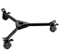 Accessoires pour appareil photo Trépied pliable Land Professional Heavy Duty 100KG Payload Wheel Tripod Dolly With Rubber