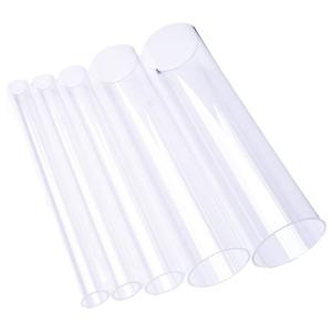 Tubo de vidrio de cuarzo de sílice fundido con cilindro resistente a altas temperaturas hueco transparente de alta pureza personalizado - Product Image 3