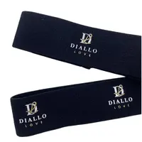 GINYI-Diadema elástica ajustable con Logo impreso, bandana de marca personalizada respetuosa con el medio ambiente, para pelucas frontales de encaje, venta al por mayor