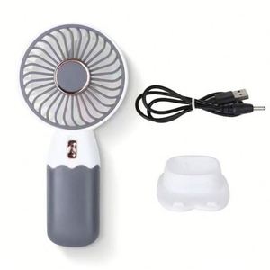 Ventilateur portable en plastique léger et durable, rechargeable par USB, mini-ventilateur à batterie pour la maison et l'extérieur - Product Image 4