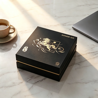Boîte cadeau de luxe en carton rigide avec couvercle et base, personnalisable avec logo, pour emballages de cadeaux et de produits haut de gamme