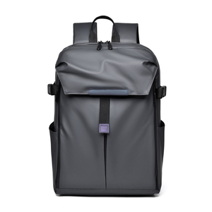 Sac à dos multifonctionnel en tissu Oxford, léger, imperméable, avec fermeture éclair, pour le sport, les activités de plein air et les affaires, au design géométrique et minimaliste, personnalisable avec logo. - Product Image 2