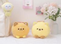 Jouet en peluche personnalisé brodé en forme de chien style sushi, coussin réconfortant, rembourrage en coton PP, jouets en peluche écologiques, estampage doré