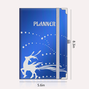 Metal Cover A5 Hardcover Journal PU Cover Custom Printed <b>Diary</b> Notebook High Quality - Product Image 1
