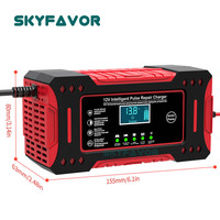 Cargador de Batería para Moto y Coche, Precio de Fábrica, 12V 6A, Reparación Automática por Pulsos, Cargador de Batería de Plomo-Ácido GEL, AGM, EFB, Cargador Lento de 12V
