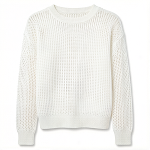 Maglione da Donna <span class=keywords><strong>con</strong></span> Intarsio a <span class=keywords><strong>Ali</strong></span>, Maniche Lunghe e Collo Rotondo - Product Image 4