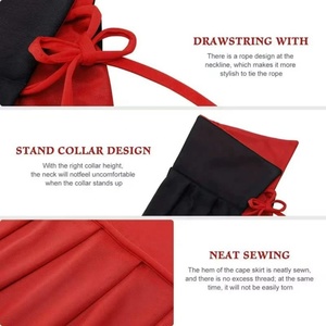 Cape <span class=keywords><strong>de</strong></span> cosplay vampire en satin double face à col montant pour hommes et <span class=keywords><strong>femmes</strong></span>, idéale pour les fêtes et événements (vente en gros) - Product Image 3